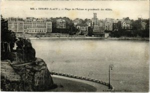 CPA Dinard- Plage de l'Ecluse et promenade des Allies FRANCE (1021787)