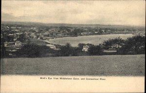 Middletown Connecticut CT Street Scene Birdseye View 1900s-10s Postcard