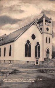 Peckville Pennsylvania First Methodist Church Vintage Postcard AA66337