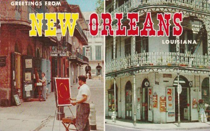 Louisiana New Orleans Greetings 1960