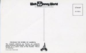 Walt Disney World ~ Admiral Joe Fowler ~ Riverboat Boat (retired)  Postcard. 