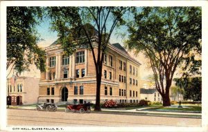 Glens Falls, NY New York  CITY HALL  Warren County  ca1920's Vintage Postcard