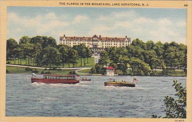 New Jersey Lake Hopatcong The Almac In the Mountains 1952 Curteich