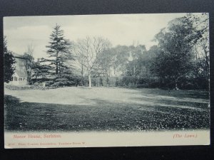 London Kingston on Thames SURBITON MANOR HOUSE The Lawn c1905 Postcard