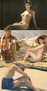 Nude postcards Lot of four (4) Modern repro of Classic Pin-Up  postcards