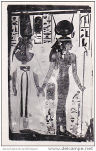 Isis Leading Queen to Beetle Heade God Khepre Tomb Of Nafertari Thebes Egypt ...