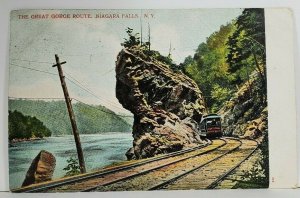 Niagara Falls NY The Great Gorge Route 1906 to Fallings Water WV Postcard M18