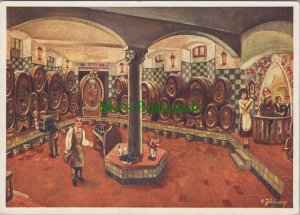 Food & Drink Postcard - Alcohol, Gruss Aus Falfner's Central Keller RR13927