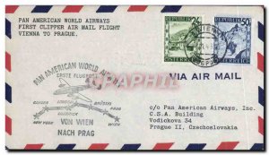 Letter Austria 1st flight Vienna to Prague 6196