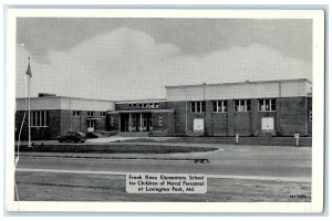 c1920's Frank Knox Elementary School Children Lexington Park Maryland Postcard