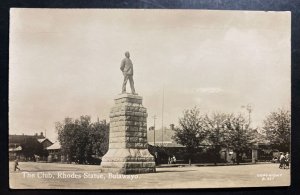 Mint Southern Rhodesia RPPC Real Picture Postcard Rhodes Statue Bulawayo