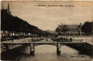 CPA QUIMPER - Passerelle sur l'Odet - La Préfecture (457563)