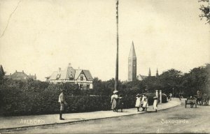 denmark, AALBORG ÅLBORG, Saxogade, Church (1910s) Postcard