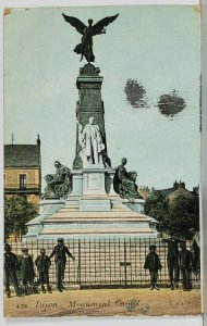 France DIJON Monument Carnot 1907 Postcard K13