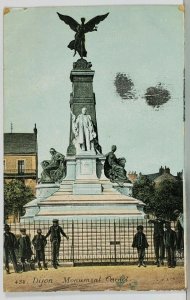 France DIJON Monument Carnot 1907 Postcard K13