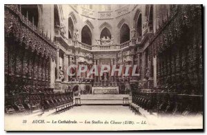 Old Postcard Auch The Cathedral Choir of The Stalls