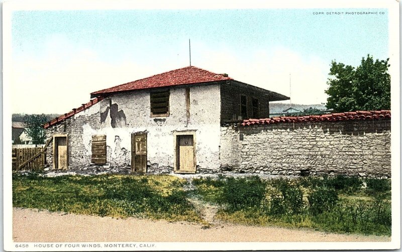 c1920 MONTEREY CALIFORNIA HOUSE OF FOUR WINDS POSTCARD 42-112