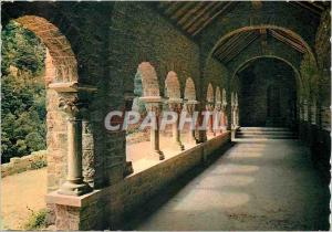 Modern Postcard Saint Martin du Canigou (near Vernet les Bains) The cloister ...