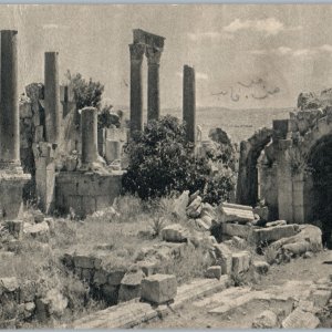 c1930s Jerash, Jordan Ancient Ruins Gerasa Greco-Roman South Theatre Photo A191