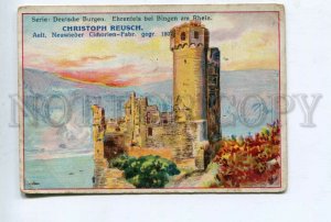 427899 GERMANY Rhein Castle Advertising Christoph Reusch coffee chicory  card