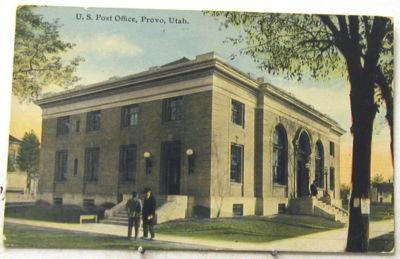 M102    PROVO,  UT.    POSTCARD,   POST OFFICE