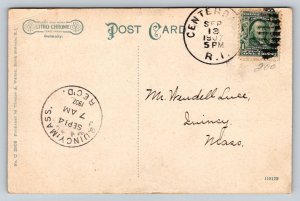 1907  Stage Coach  Hotel Tally Ho  Greenville   Rhode Island Postcard
