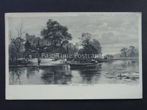 London MORNING near HAMPTON River Thames R GALLON c1903 UB Postcard Hildesheimer