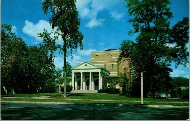 Vtg Adams Memorial Theatre Williams College Campus Williamstown MA Postcard