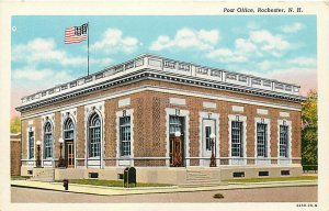 NH, Rochester, New Hampshire, Post Office, Curteich No 4250-29-N