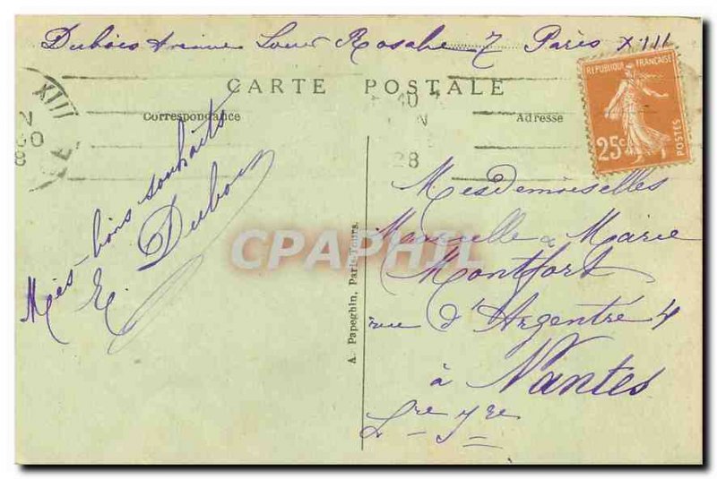 Old Postcard Paris Arc de Triomphe du Carrousel