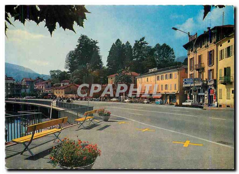 Postcard Modern Ponte Tresa Lake Lugano