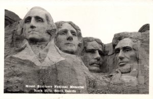 USA Mount Rushmore National Memorial Black Hills South Dakota RPPC 09.85