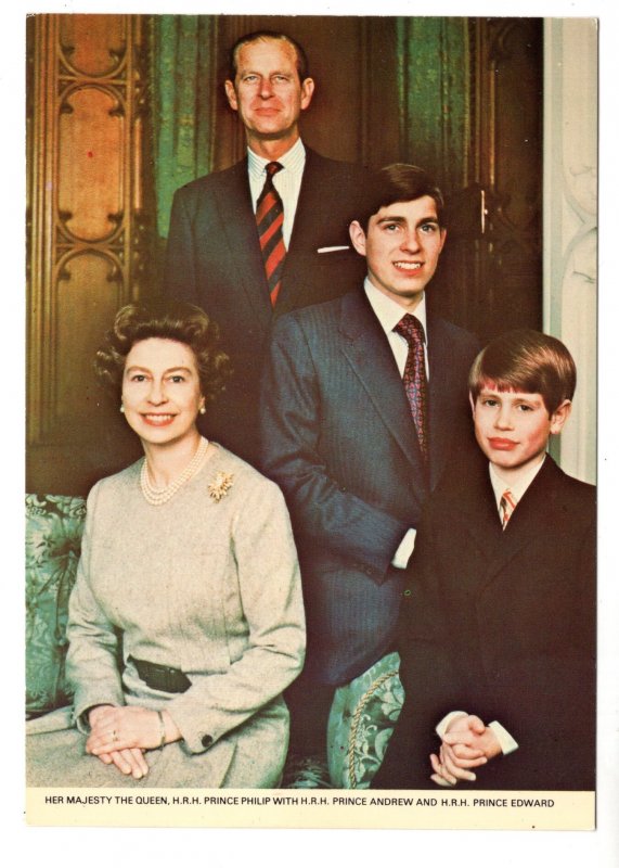 Queen Elizabeth II, Prince Philip, Prince Andrew, Prince Edward