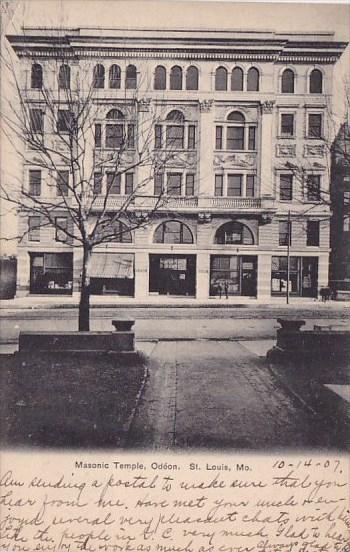 Masonic Temple Odeon Saint Louis Missouri 1907