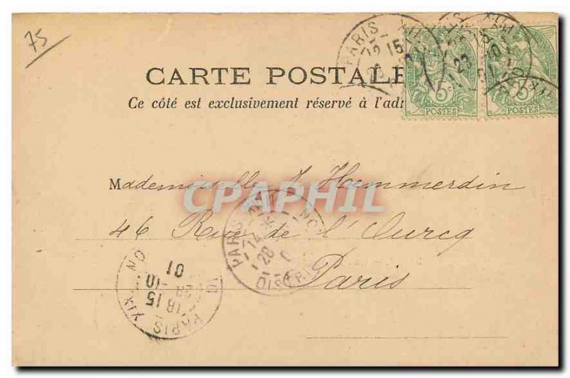 CARTE Postale Old Paris Luxembourg