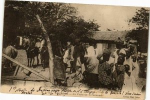 CPA AK Senegal-Au Puits de Tivaouane (235694)