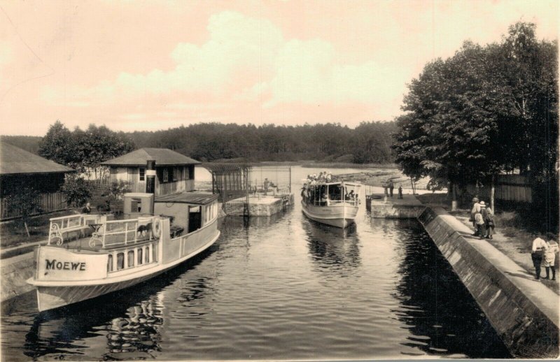 Germany Kurhaus Rudczanny am Niedersee an der Schleuse RPPC 03.87