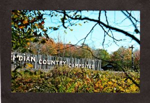 PA Indian Country Campground Gouldsboro Pennsylvania Postcard Campsites