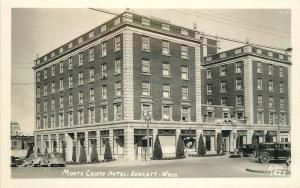 Autos Monte Cristo Hotel Everett Washington RPPC Photo Postcard Ellis 11904