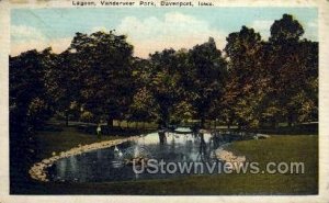 Lagoon in Vanderveer Park - Davenport, Iowa IA