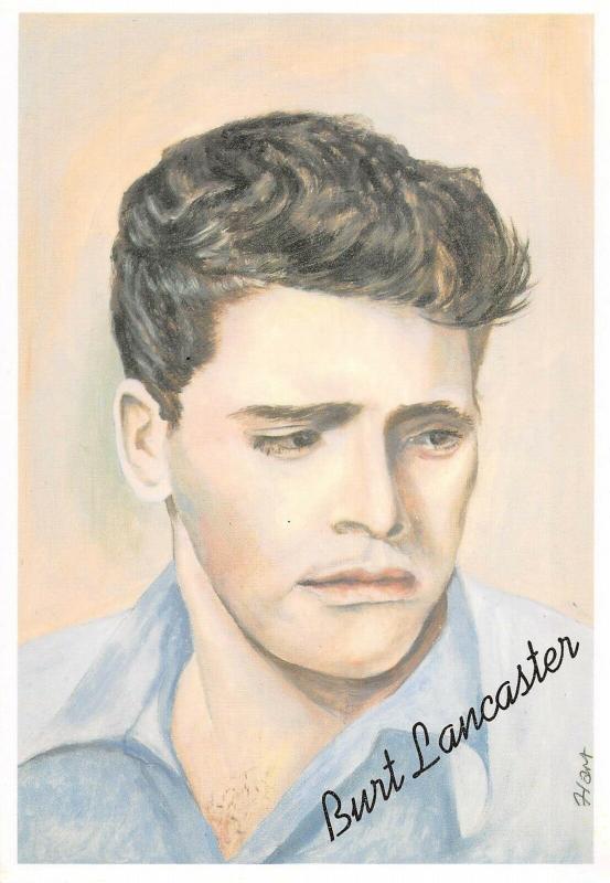 BR102094 burt lancaster painting postcard    actor movie star