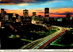 Canada Montreal The Bonaventure Expressway At Night 1996