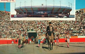 Vintage Postcard 1969 Plaza De Toros Monumental Bull Ring Juarez Mexico MX