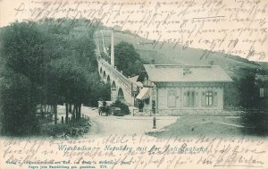 Nerobergbahn, a historic funicular railway in Wiesbaden, Germany~1901 Germany