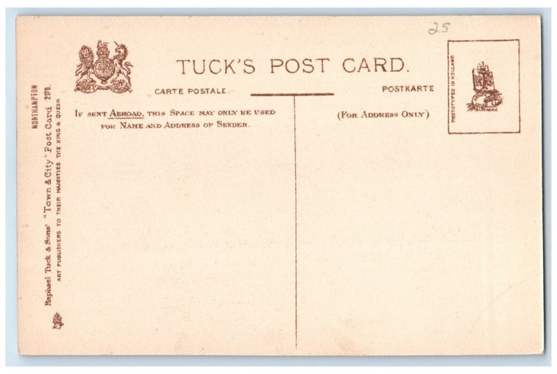 c1910 The Drapery Northampton Northamptonshire England Tuck Art Postcard