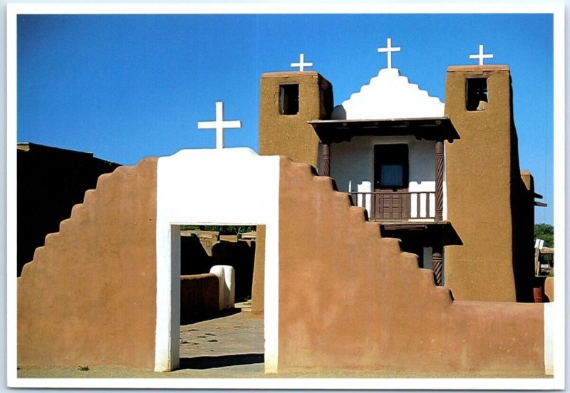 Postcard - San Geronimo, Or Saint Jerome, Chapel - Taos Pueblo, New Mexico