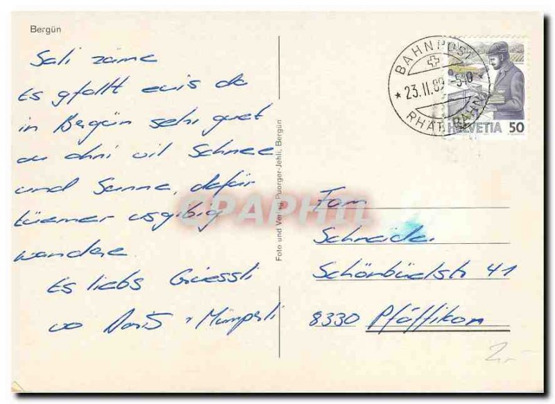 Postcard Modern Bergun