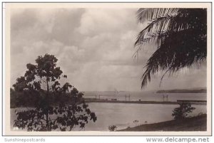 Panama Canal With Railroad Dam RPPC