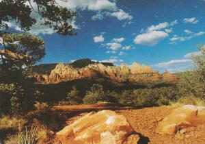 Arizona Sedona Wilson Mountain Seen From West Sedona