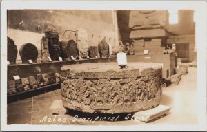 Mexico Aztec Sacrificial Stone Tenochtitlan Vintage RPPC C133